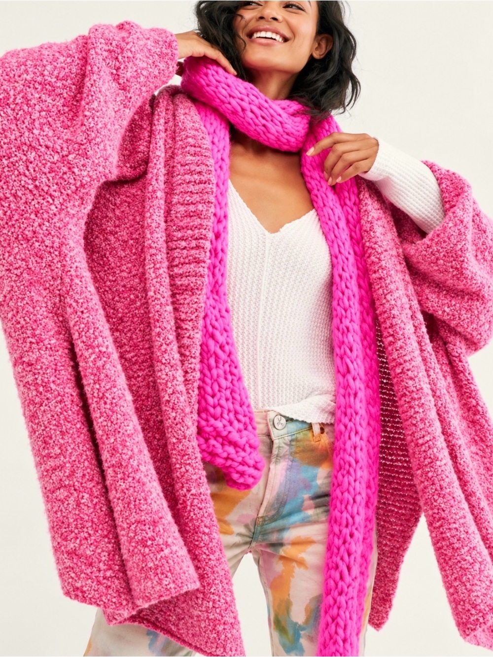 💗Free People BFF Cardigan in Prickly Pear💗